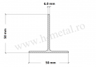 Profil T zincat 50x6 mm 2